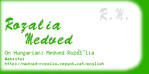 rozalia medved business card